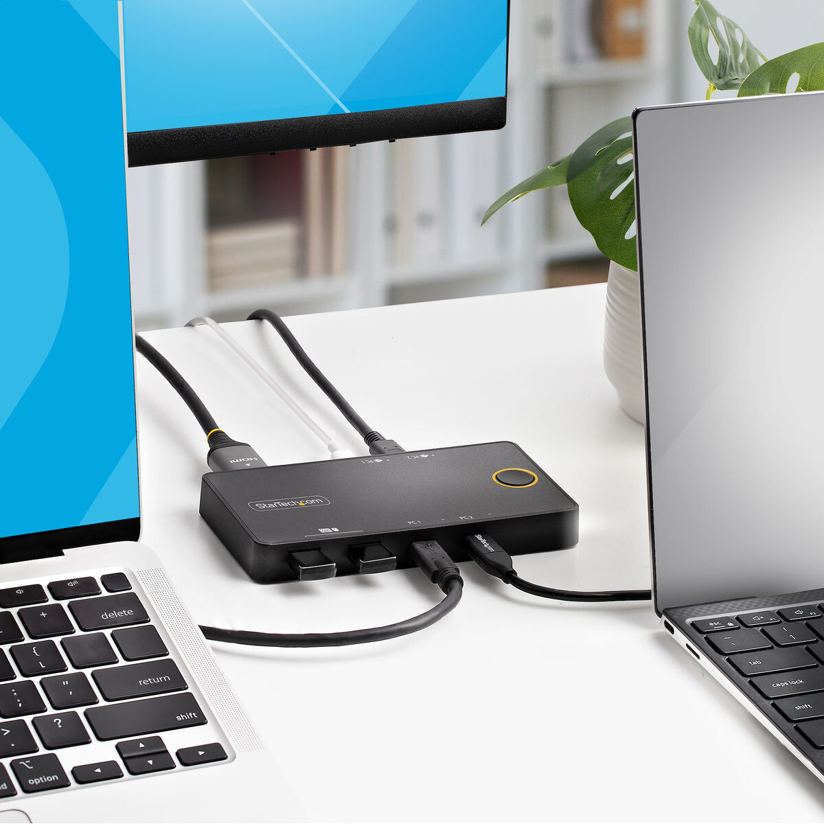 KVM-Brytare Startech C2-H46-UC2-PD-KVM - 3