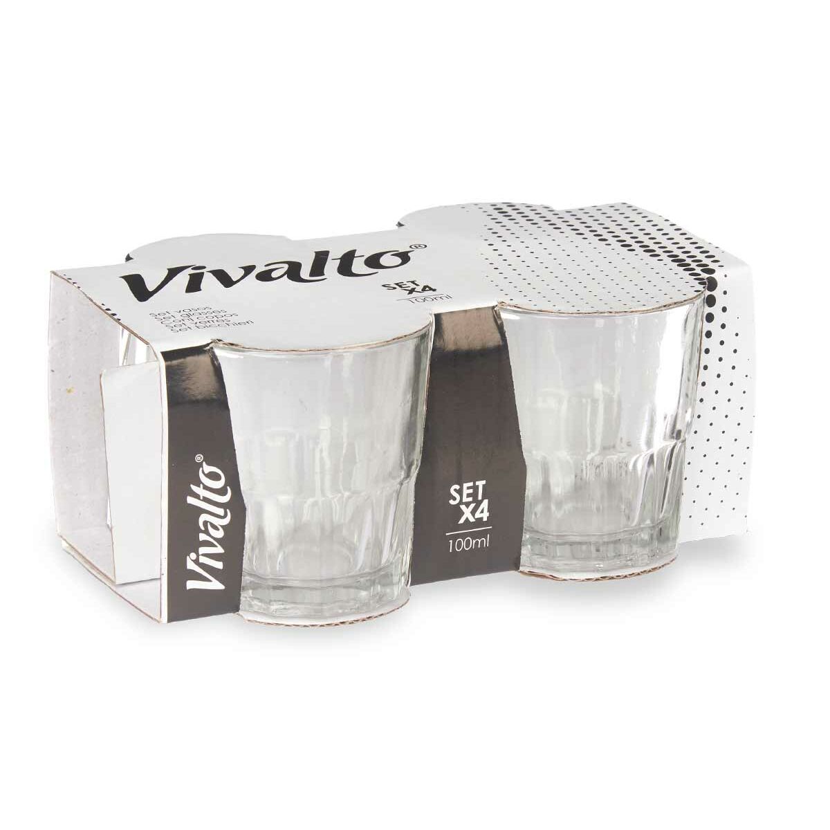 Glas Vivalto RYG5041 Transparent Glas 100 ml Kaffe/ Café (24 antal) - 5