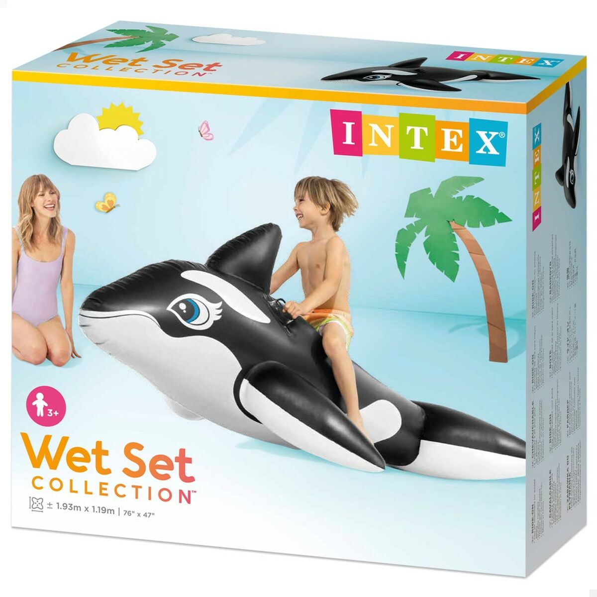 Upplåsbar bassängmadrass Intex Val 193 x 76 x 119 cm (6 antal) - 4