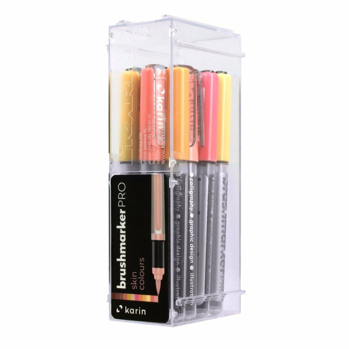 Tuschpennor Karin Brushmarker Pro - Skin Colours 12 Delar - 3
