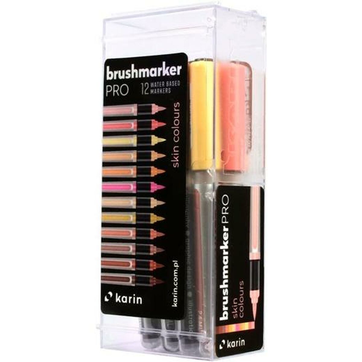 Tuschpennor Karin Brushmarker Pro - Skin Colours 12 Delar - 4