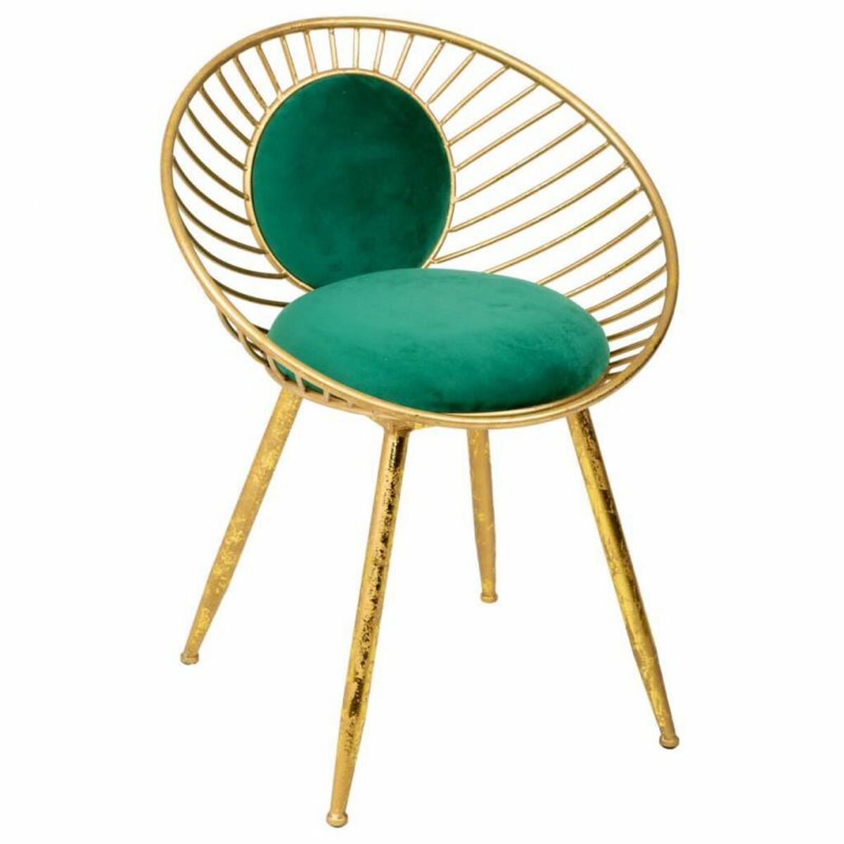 Sittpall Alexandra House Living Grön Gyllene 46 x 70 x 55 cm