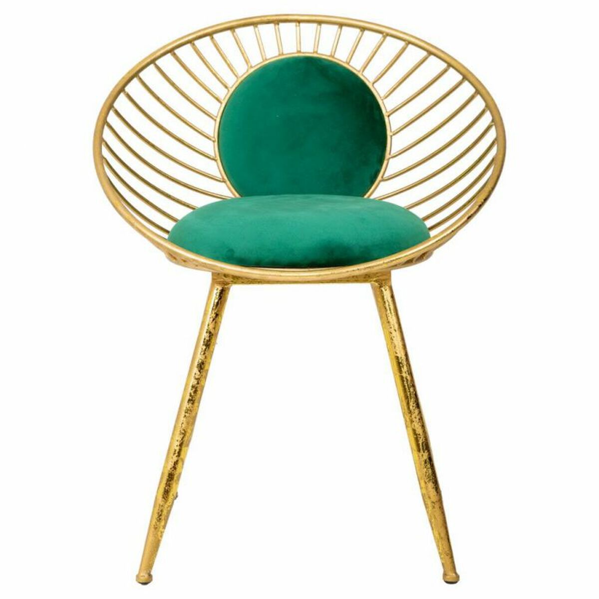 Sittpall Alexandra House Living Grön Gyllene 46 x 70 x 55 cm - 4