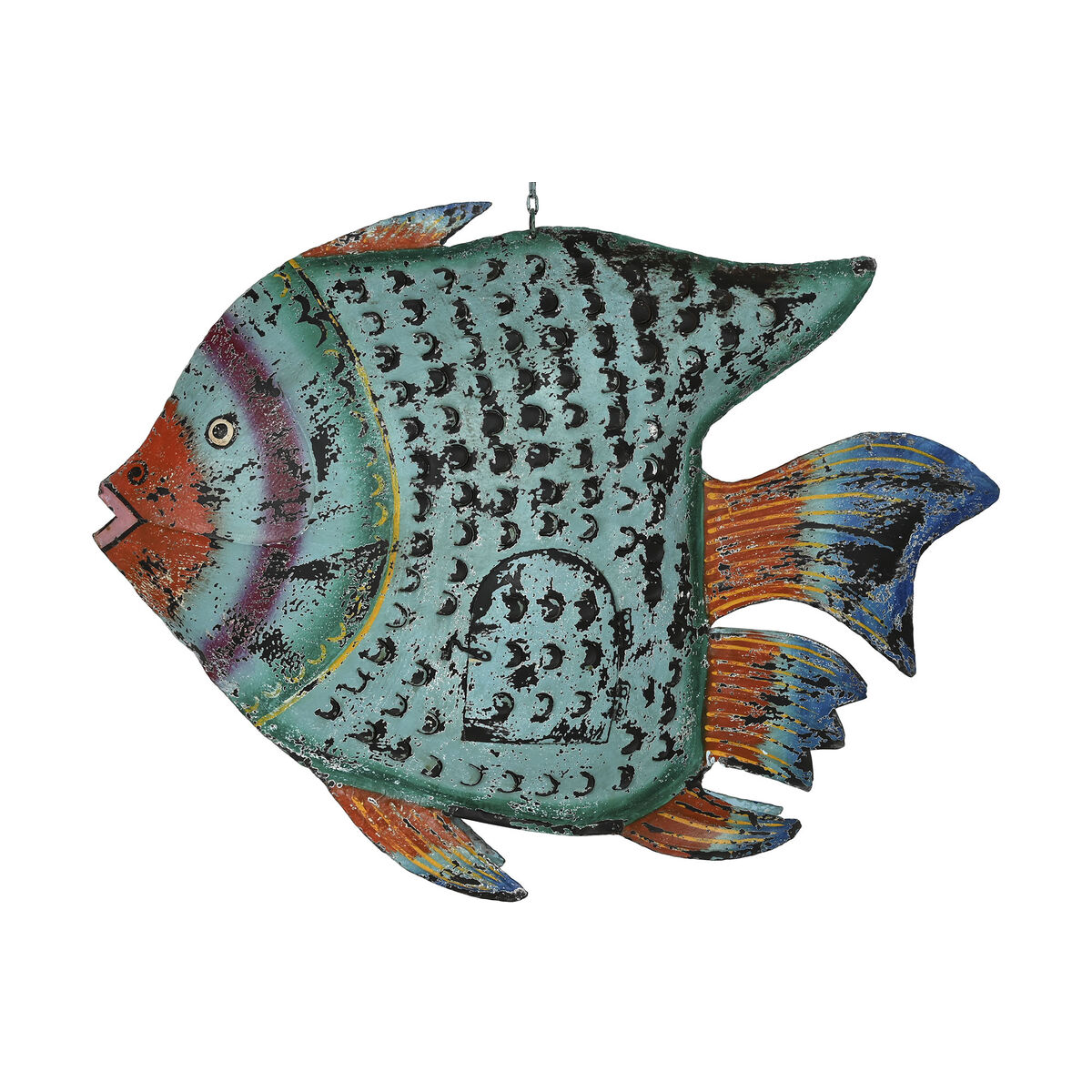 Prydnadsfigur Home ESPRIT Multicolour Fisk 108 X 16 X 80 cm - 6