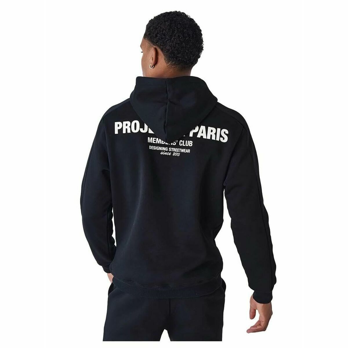 Tröja med huva Herr Project X Paris PROJECT HOODIE 2422052 Svart - 3