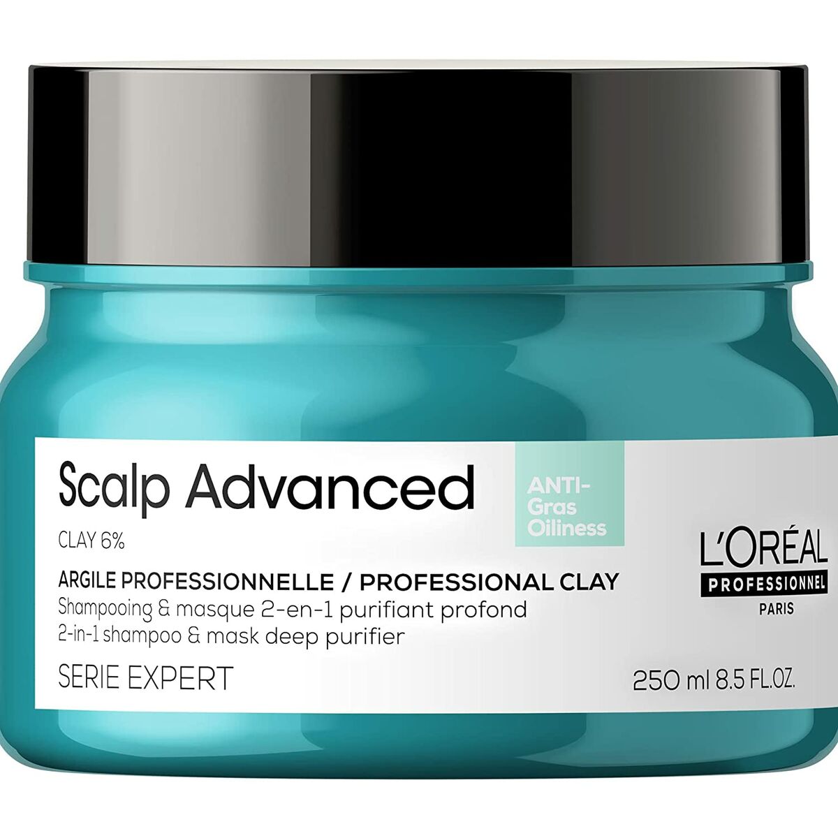 Schampo L'Oreal Professionnel Paris Scalp Advanced 250 ml Ansiktsmask 2 i 1