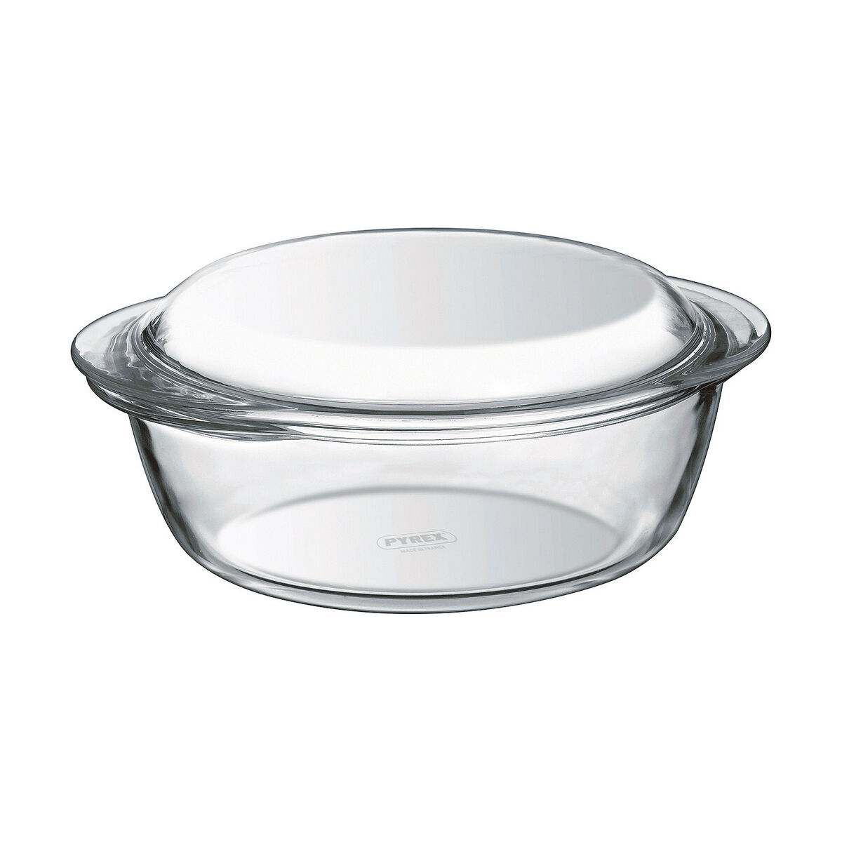 Kastrull med lock Pyrex 1,4 L 18 x 9 x 21 cm Vit Transparent Glas