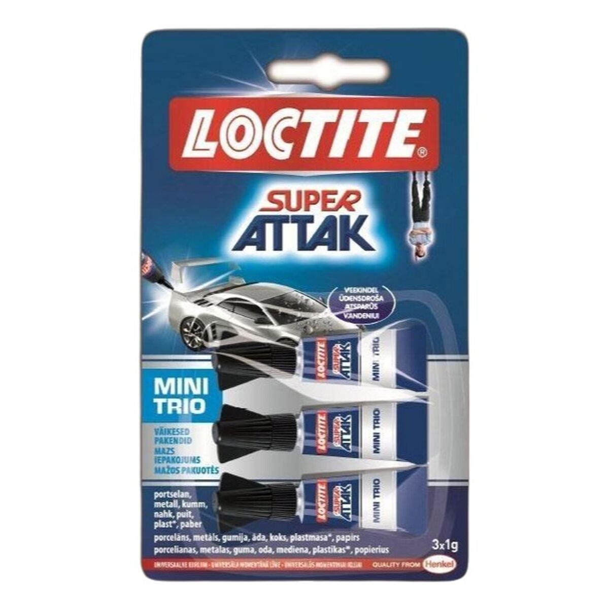 Omedelbar vidhäftning Loctite 1 g 3 Delar (12 antal) - 2