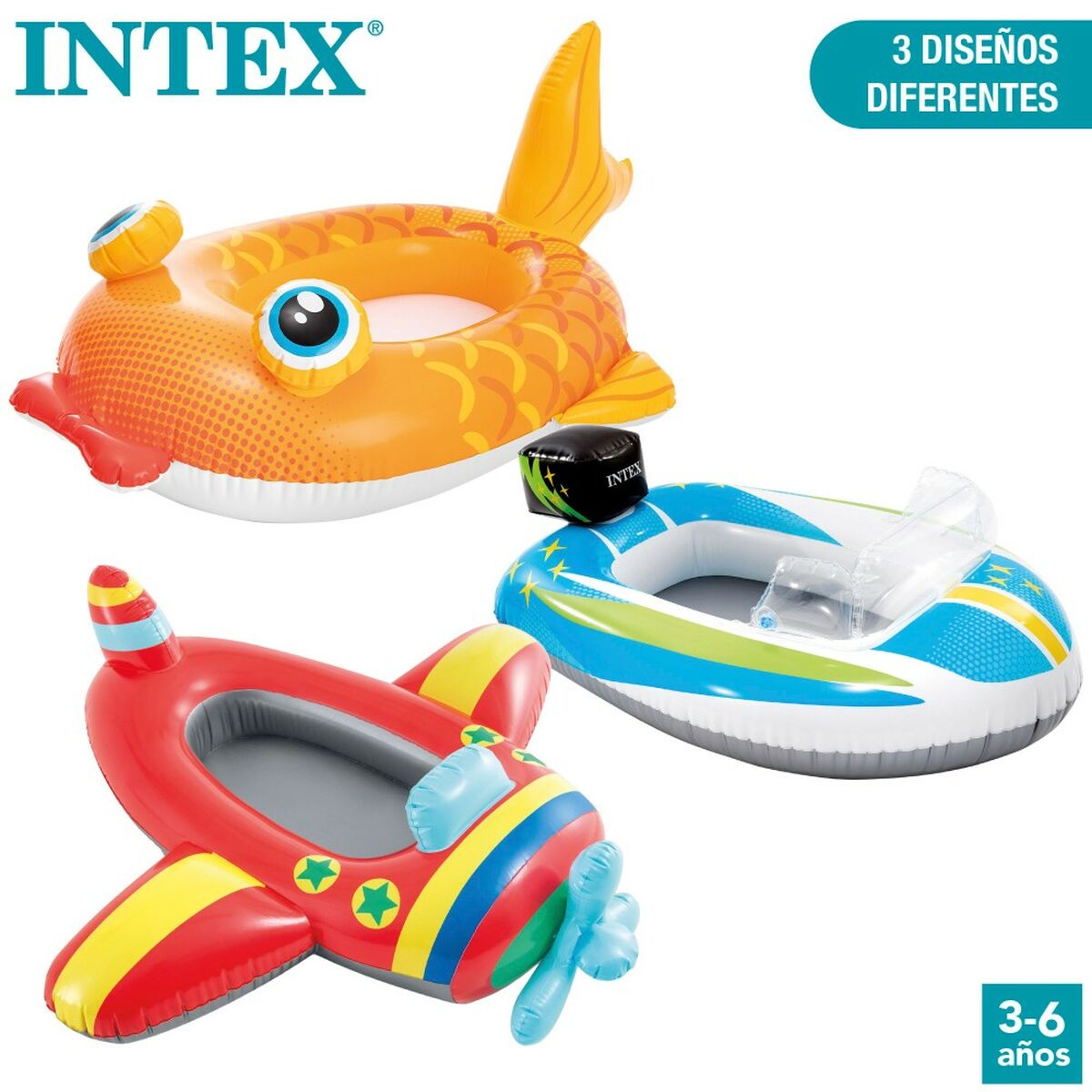 Uppblåsbar båt Intex 98 x 39 x 72 cm (24 antal) - 12