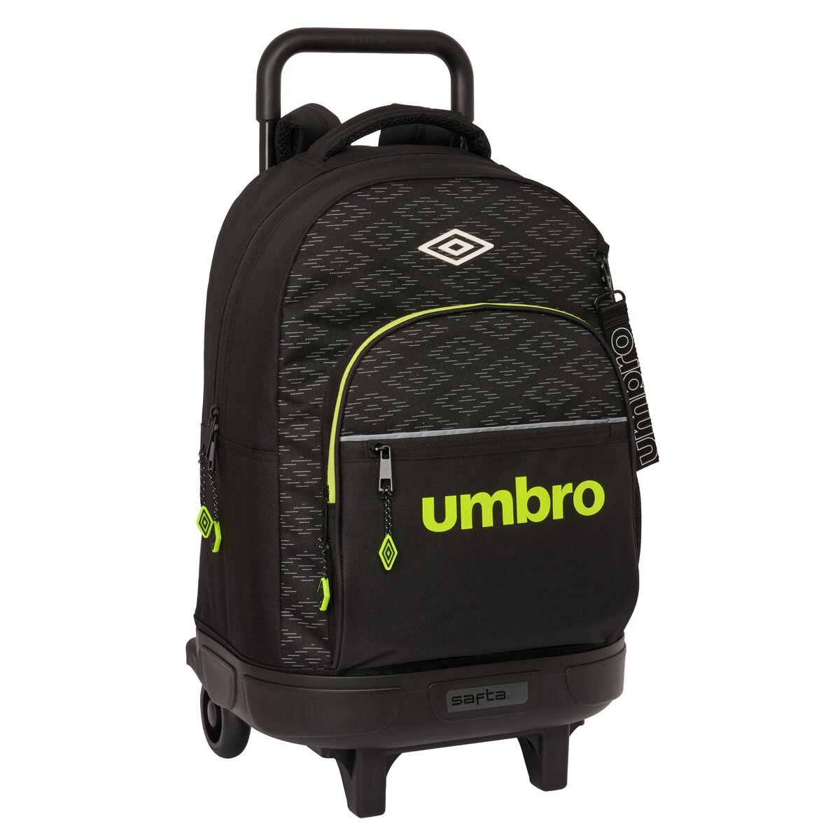 Skolväska med hjul Umbro Lima Svart 33 X 45 X 22 cm