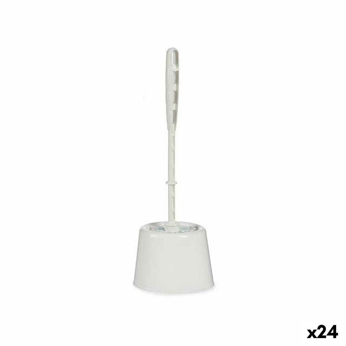 Toalettborste Vit Plast 13 x 36,5 x 13 cm (24 antal)