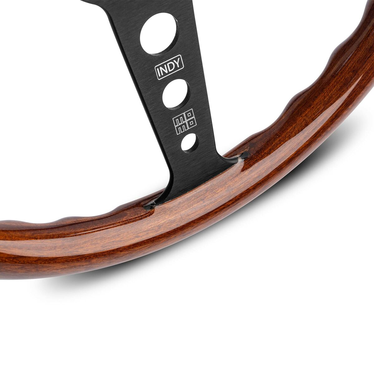 Racing-ratt Momo INDY Ø 35 cm Mahogny - 2