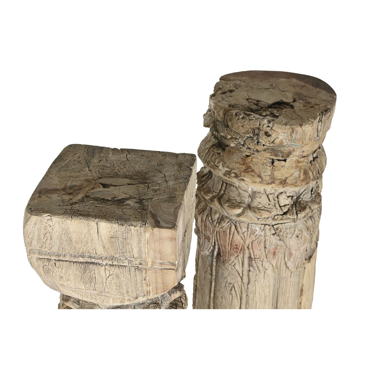 Prydnadsfigur Home ESPRIT Naturell 23 X 23 X 149 cm - 4