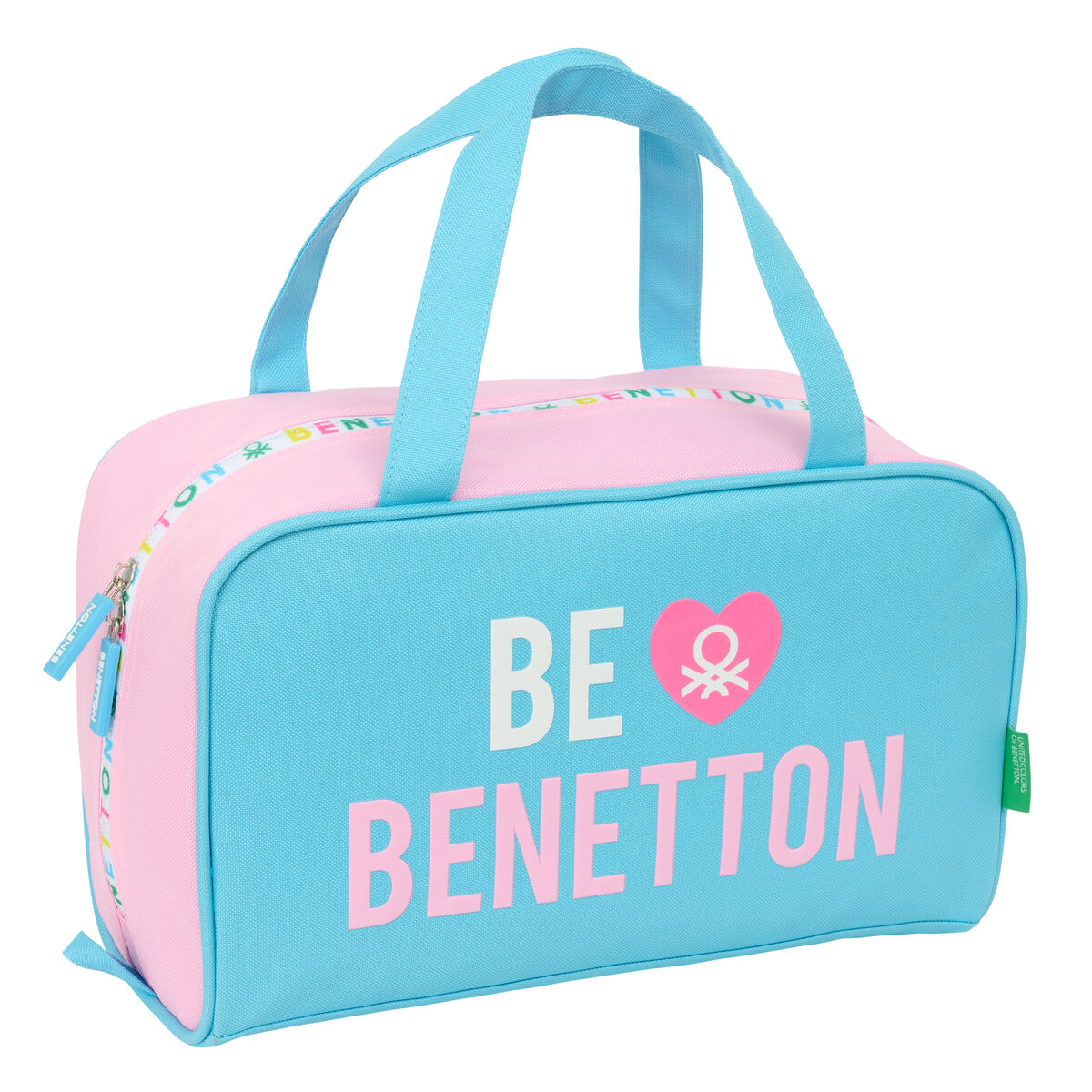 Resenecessär Benetton Unique Rosa Turkos 31 x 14 x 19 cm