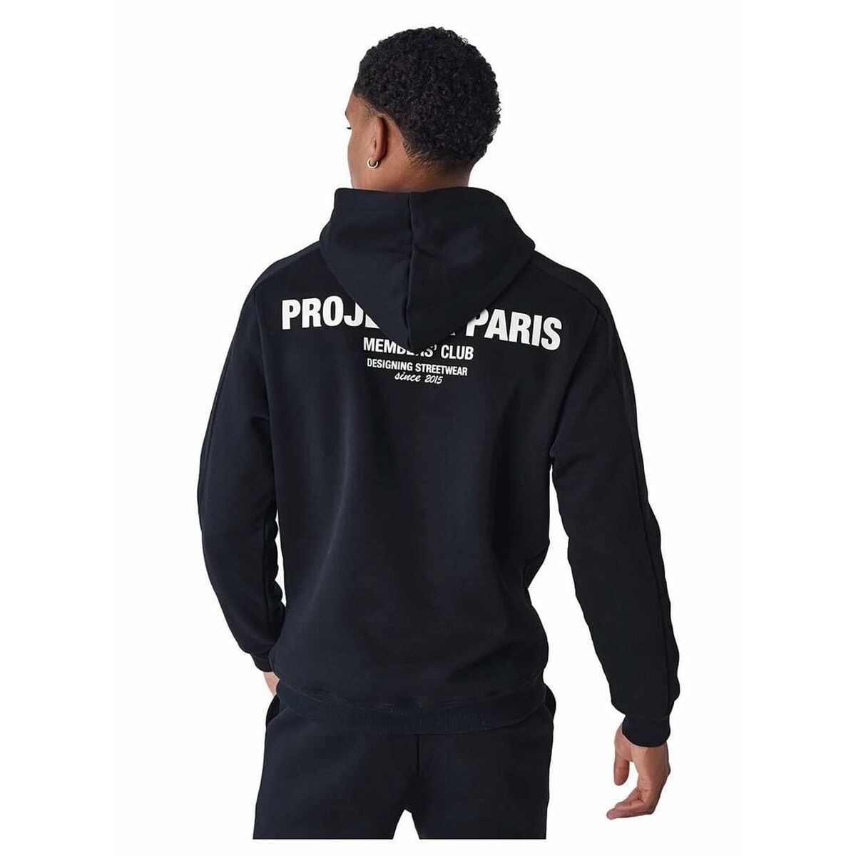 Tröja med huva Herr Project X Paris PROJECT HOODIE 2422052 Svart - 4