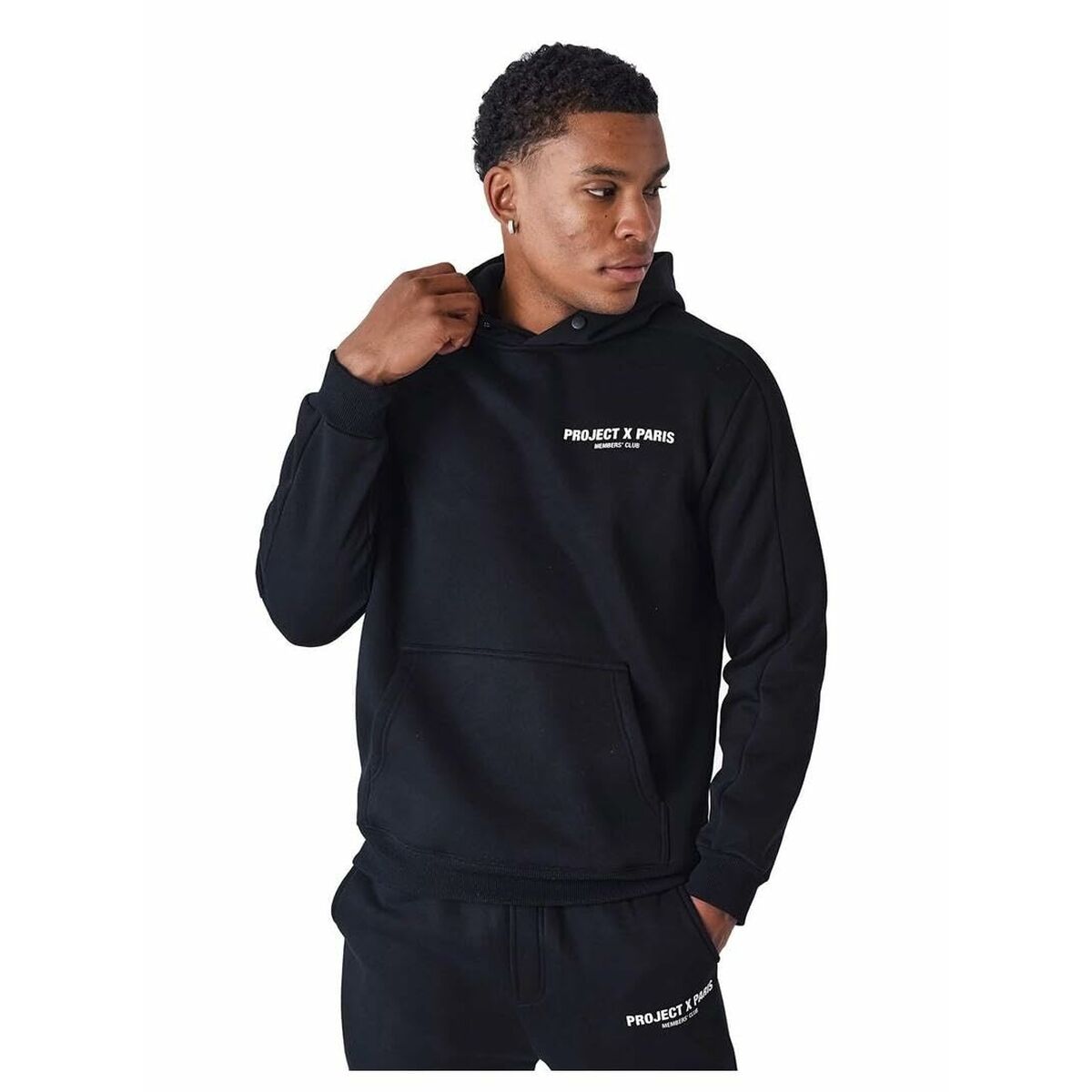 Tröja med huva Herr Project X Paris PROJECT HOODIE 2422052 Svart