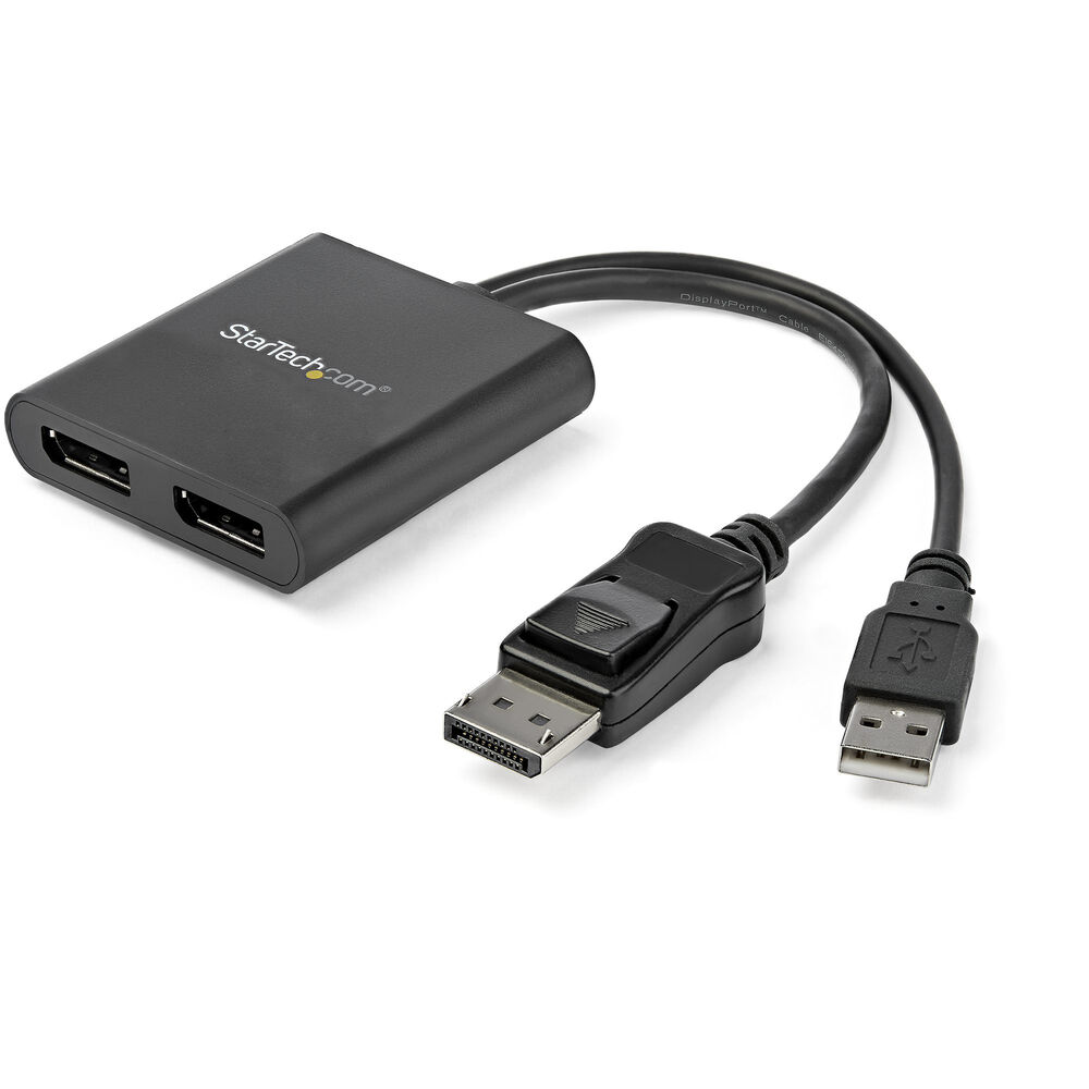 Splitter (filter) DisplayPort Startech MSTDP122DP Svart 4K Ultra HD
