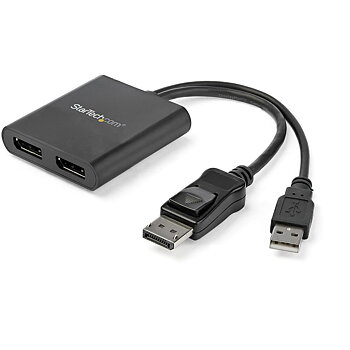 Splitter (filter) DisplayPort Startech MSTDP122DP Svart 4K Ultra HD