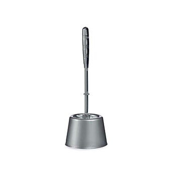 Toalettborste Silvrig Plast 13 x 36,5 x 13 cm (24 antal)