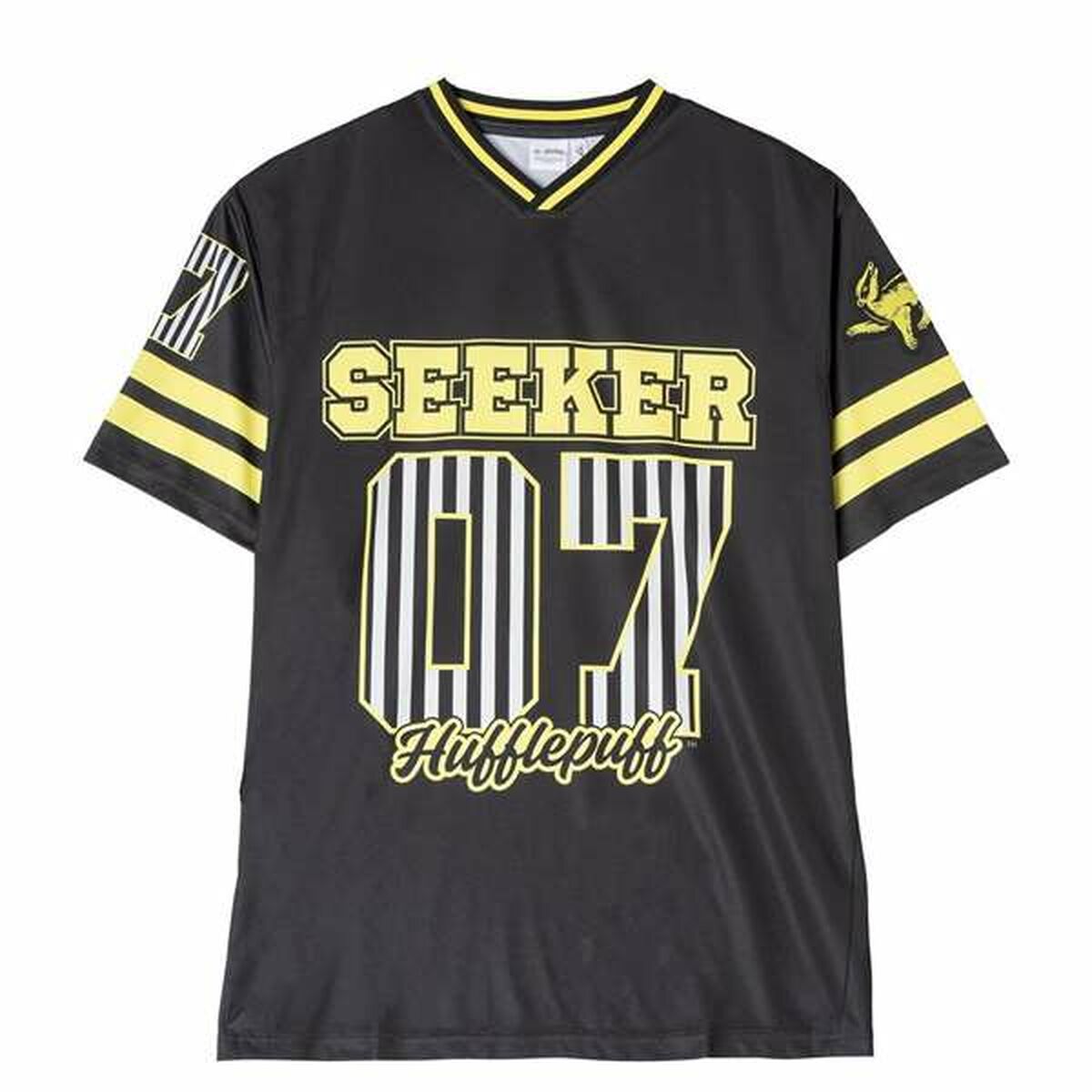 T-shirt med kortärm Herr Harry Potter Hufflepuff  Svart