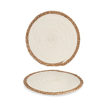 Bordsunderlägg Gift Decor Vit Naturell 35 x 1 x 35 cm