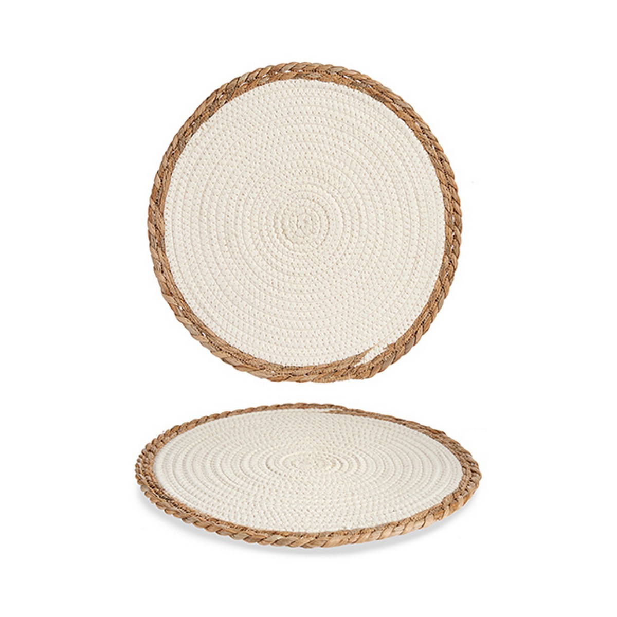 Bordsunderlägg Gift Decor Vit Naturell 35 x 1 x 35 cm - 2