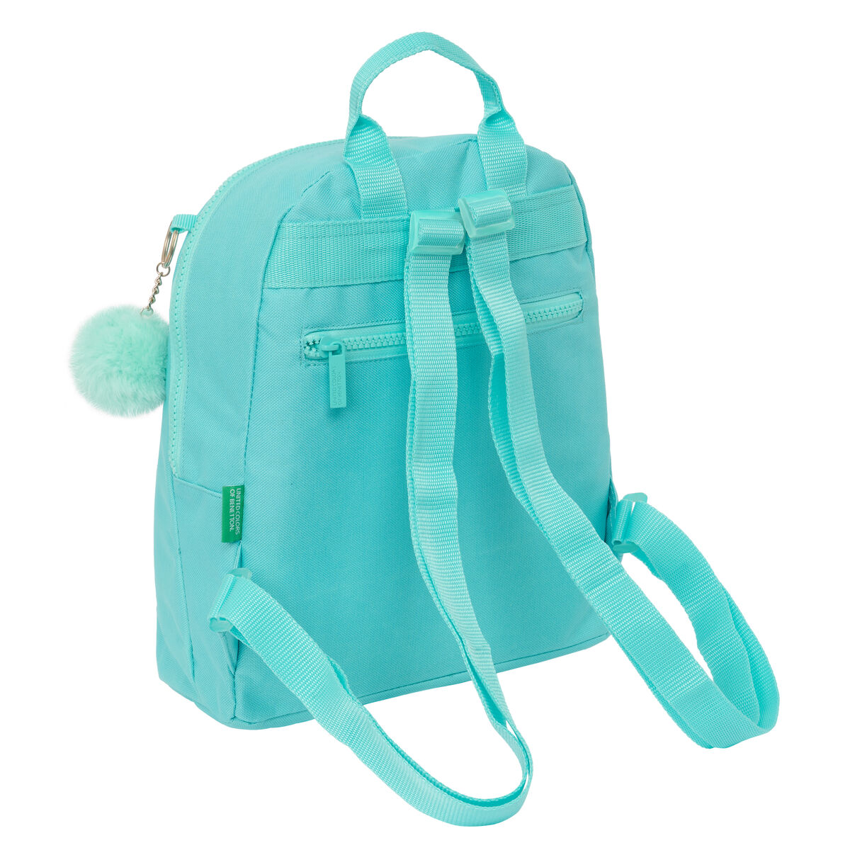 Ryggsäck Benetton Letter Mini Grön 25 x 30 x 13 cm - 4