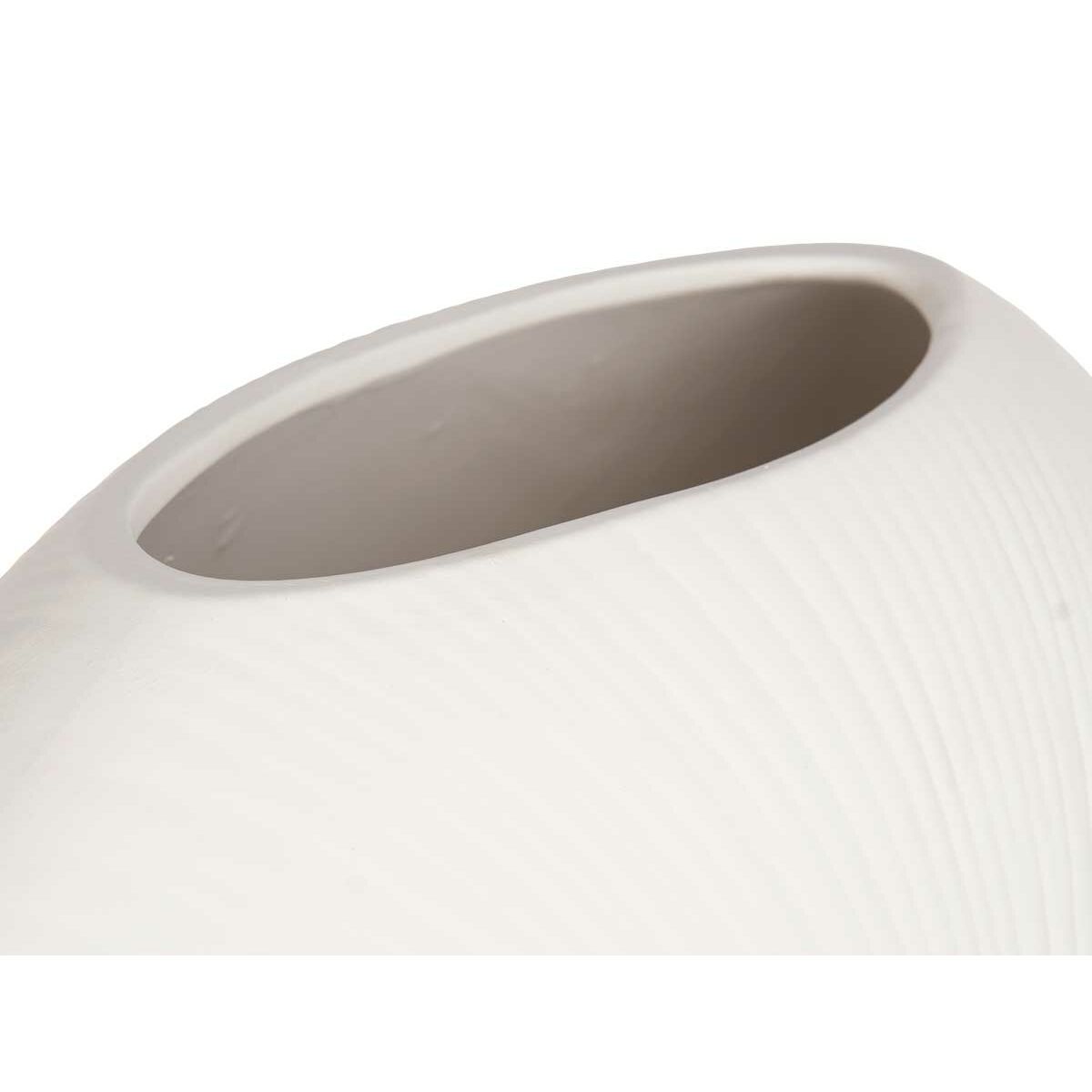 Vas Rund Vit Keramik 40 x 34,5 x 16 cm (2 antal) - 4