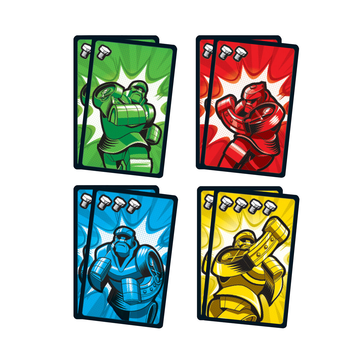 Kortspel Mattel Rock'Em Sock'Em Fight Cards - 2