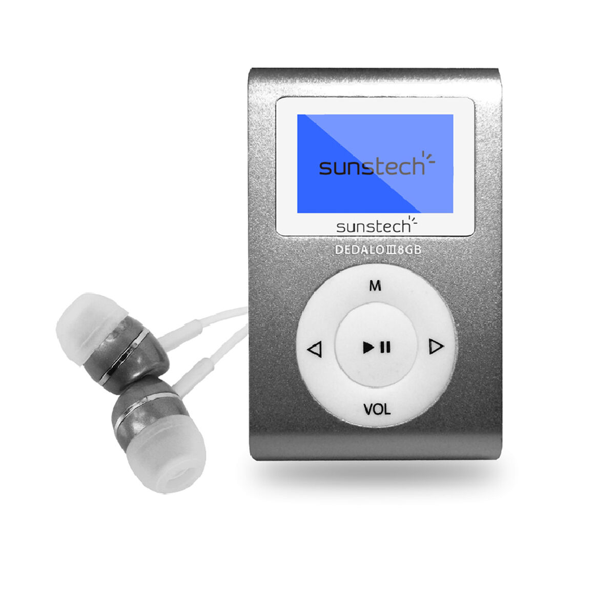 MP3-spelare Sunstech DEDALOIII8GBGY 1,1" 8 GB - 2