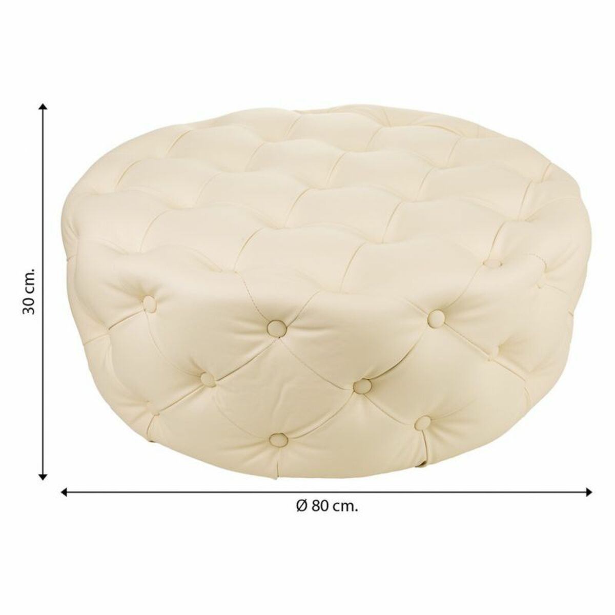 Sittpall Alexandra House Living PVC Trä MDF 80 x 30 x 80 cm - 6
