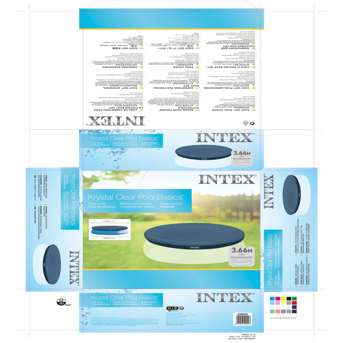 Pool Cover Intex 28022E 366 cm (366 cm) - 3
