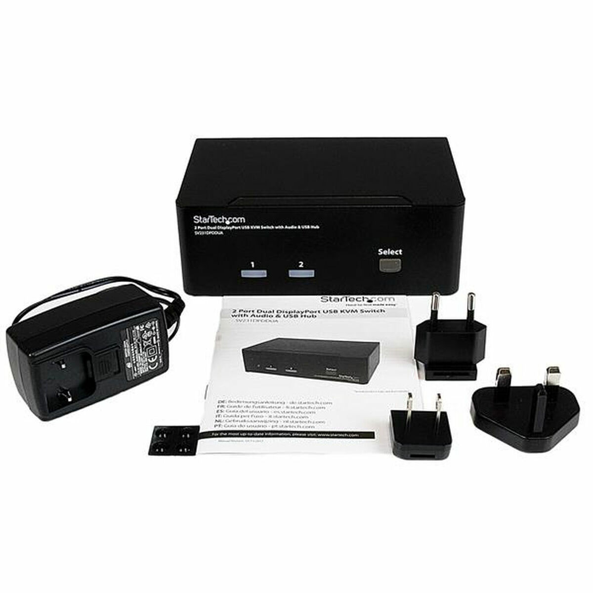 KVM -omvandlare med 2 portar Startech SV231DPDDUA Svart - 2