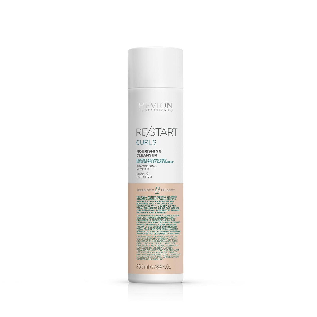Schampo för lockigt hår Revlon Re-start Curls 250 ml rengörare