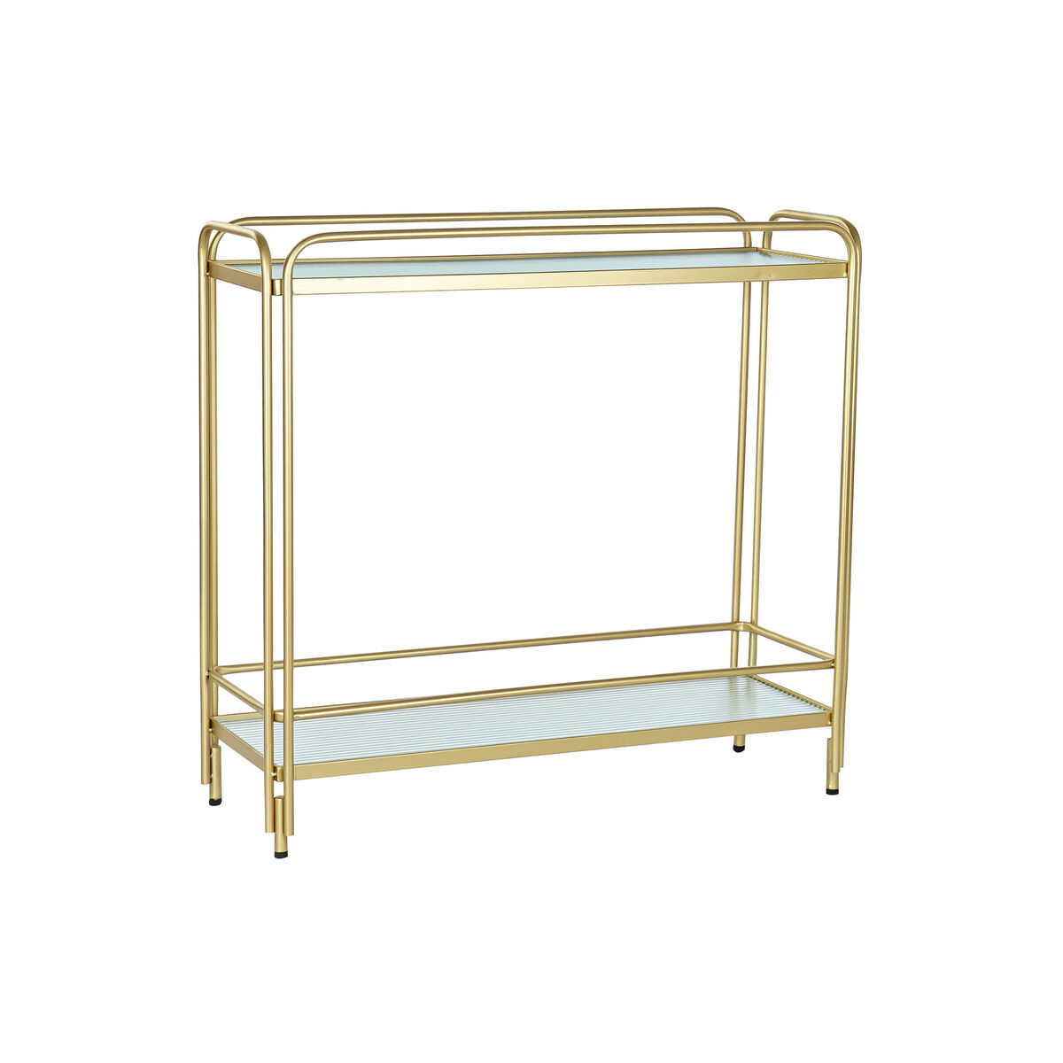 Zsúrkocsi DKD Home Decor Gyllene Metall Glas 80 x 28 x 81 cm
