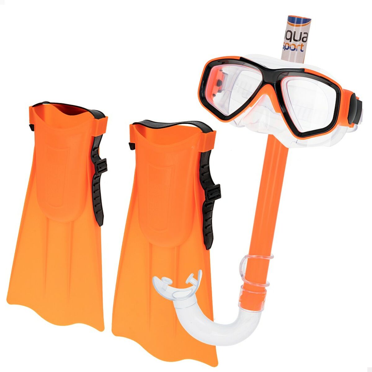 Dykmask med snorkel och simfötter Colorbaby (6 antal) - 5