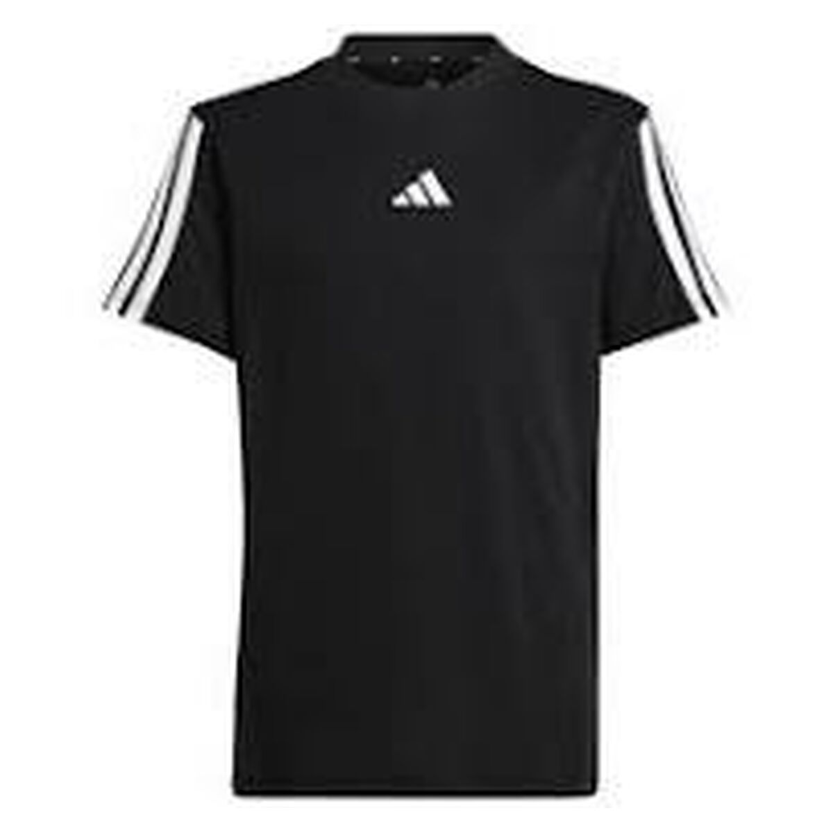 Barn T-shirt med kortärm Adidas J 3S TEE 160 JD6487 Svart
