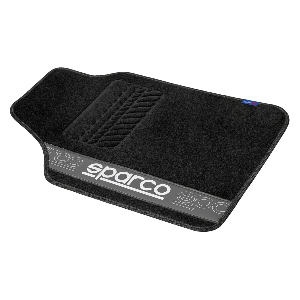 Set med bilgolvmattor Sparco F510 Matta Universal Svart Grå 4 Delar - 6