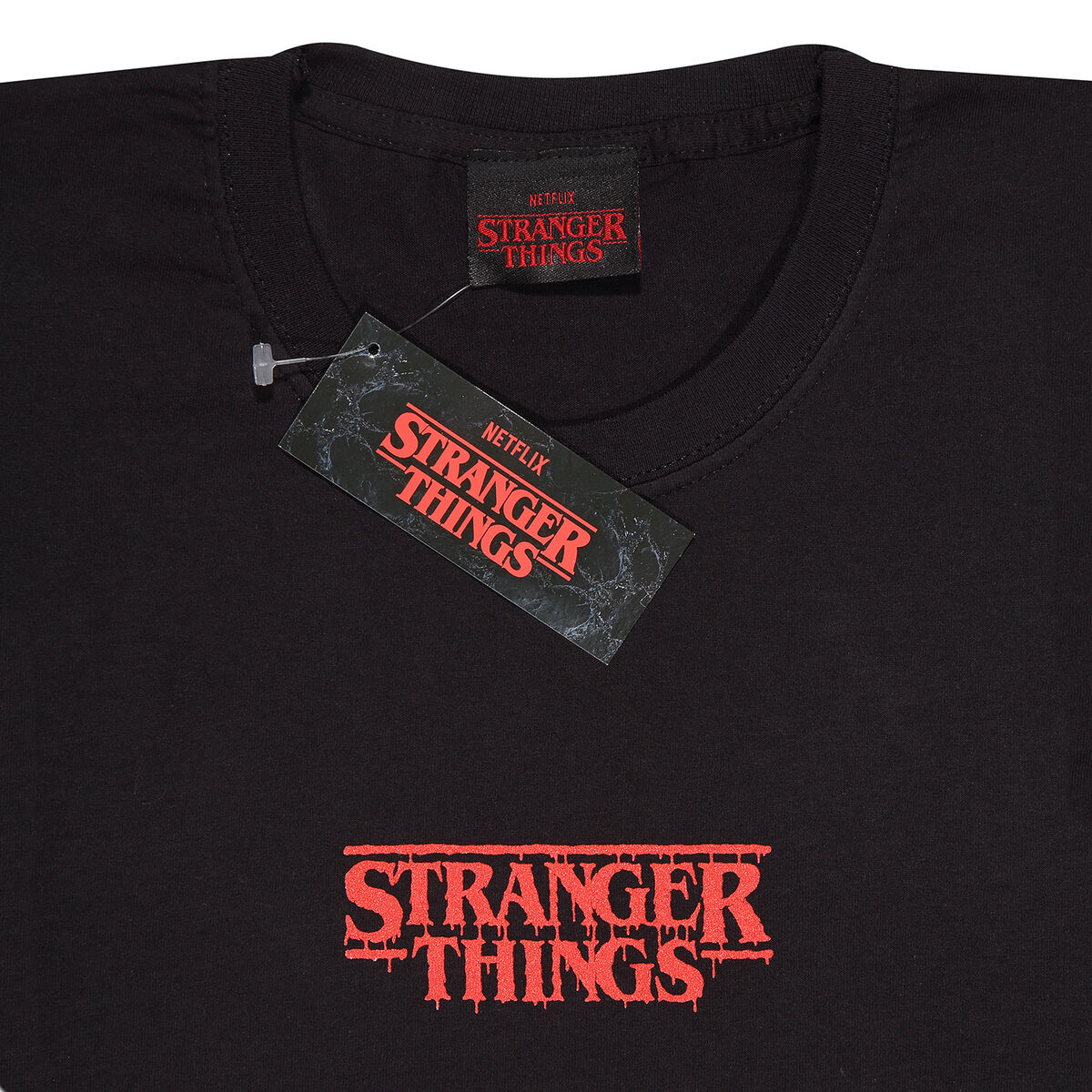 T-shirt med kortärm Stranger Things Demogorgon Upside Down Svart Unisex - 2