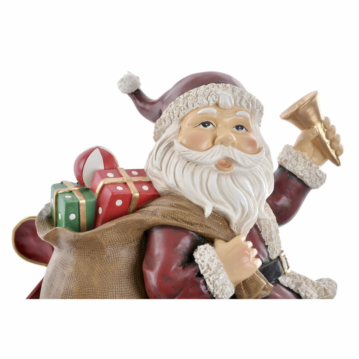 Dekoration DKD Home Decor LED Ljus Röd Metall Harts Tomte 32 x 17 x 29 cm - 4