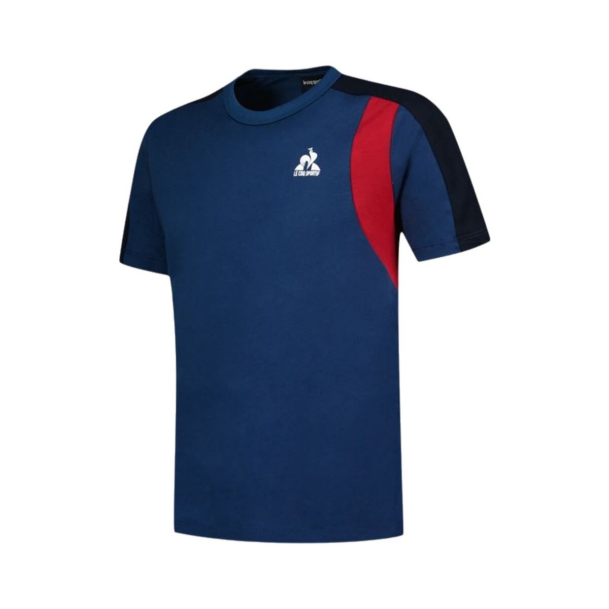 Barn T-shirt med kortärm Le coq sportif Ess N°1 Enfant Svart Marinblå