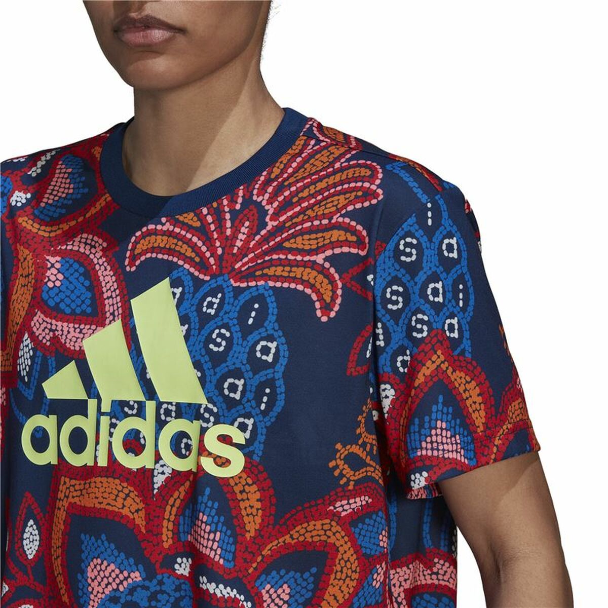 T-shirt med kortärm Dam Adidas  FARM Rio Graphic - 8