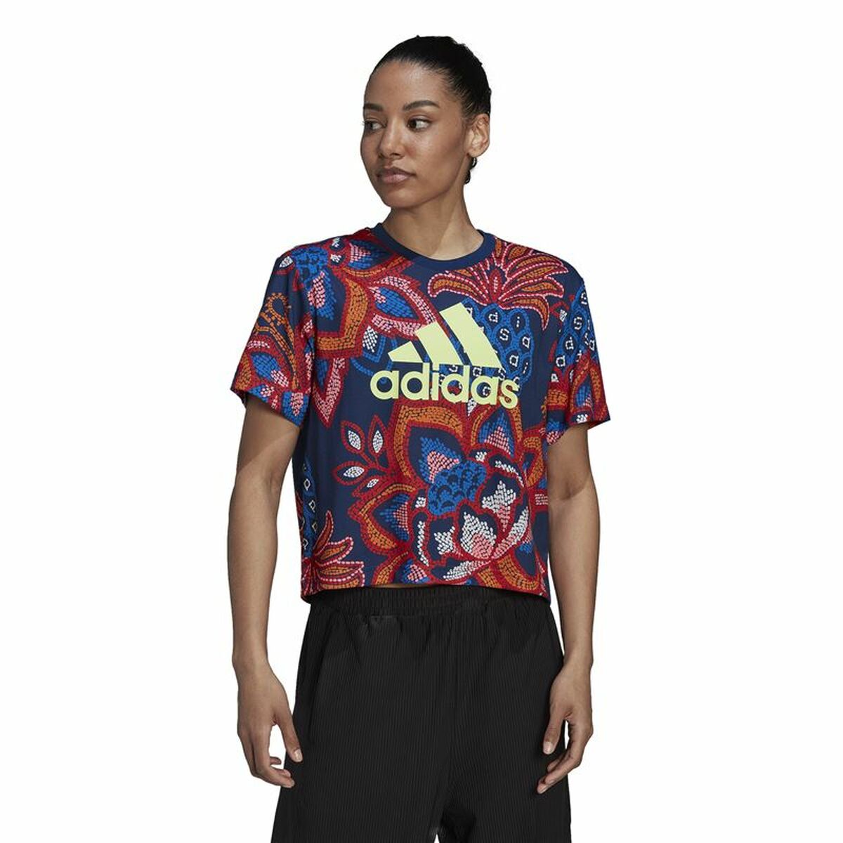 T-shirt med kortärm Dam Adidas  FARM Rio Graphic - 12