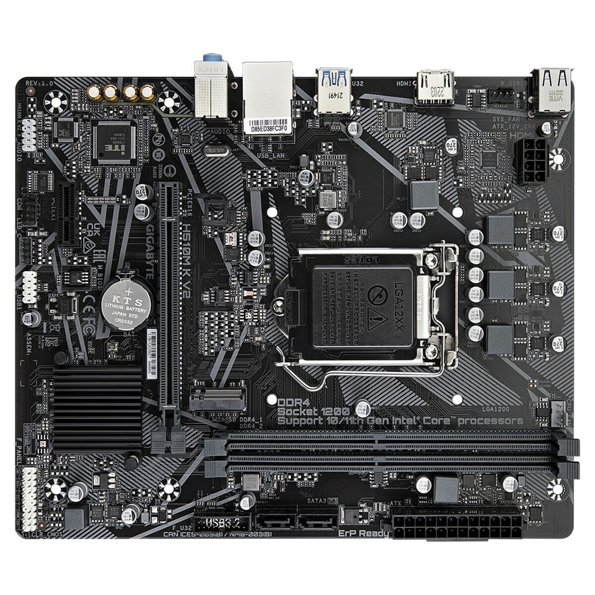 Moderkort Gigabyte H510M K V2 Intel Intel® H470 Express LGA 1200 - 3