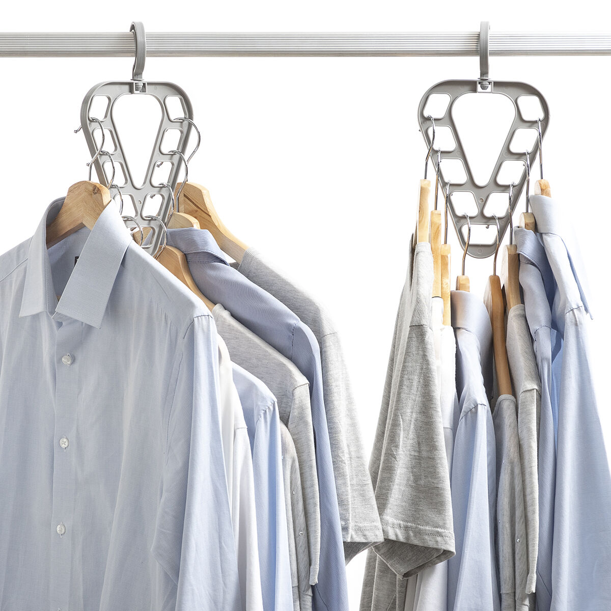 Uppsättning av klädhängare arrangörer Orzer InnovaGoods 2 antal - 15