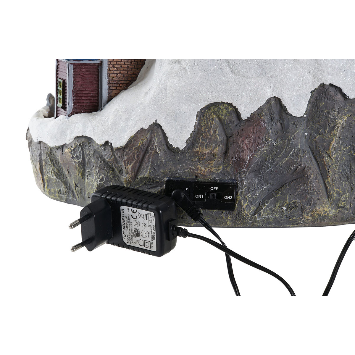 Julgranskula DKD Home Decor Stad LED Ljus Harts PVC (47 x 36 x 34 cm) - 4