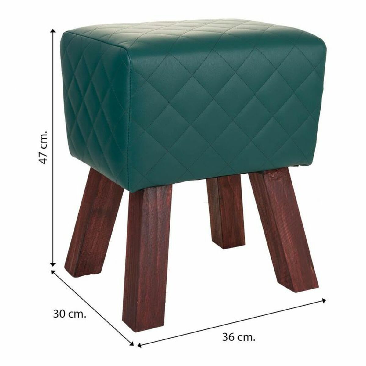 Sittpall Alexandra House Living PVC Trä MDF 30 x 47 x 36 cm - 6