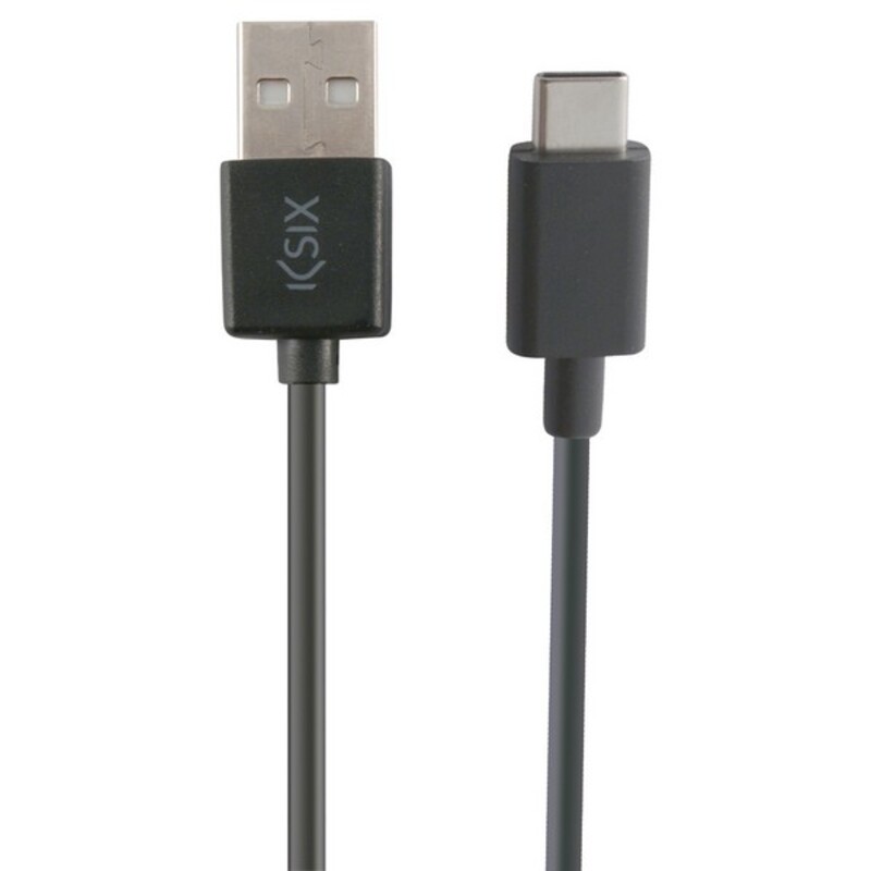 USB-C-kabel till USB KSIX 3 m Svart - 3