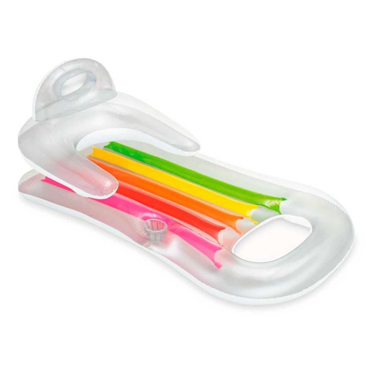 Uppblåsbar poolstol Intex Regnbåge 160 x 53 x 85 cm (6 antal) - 16