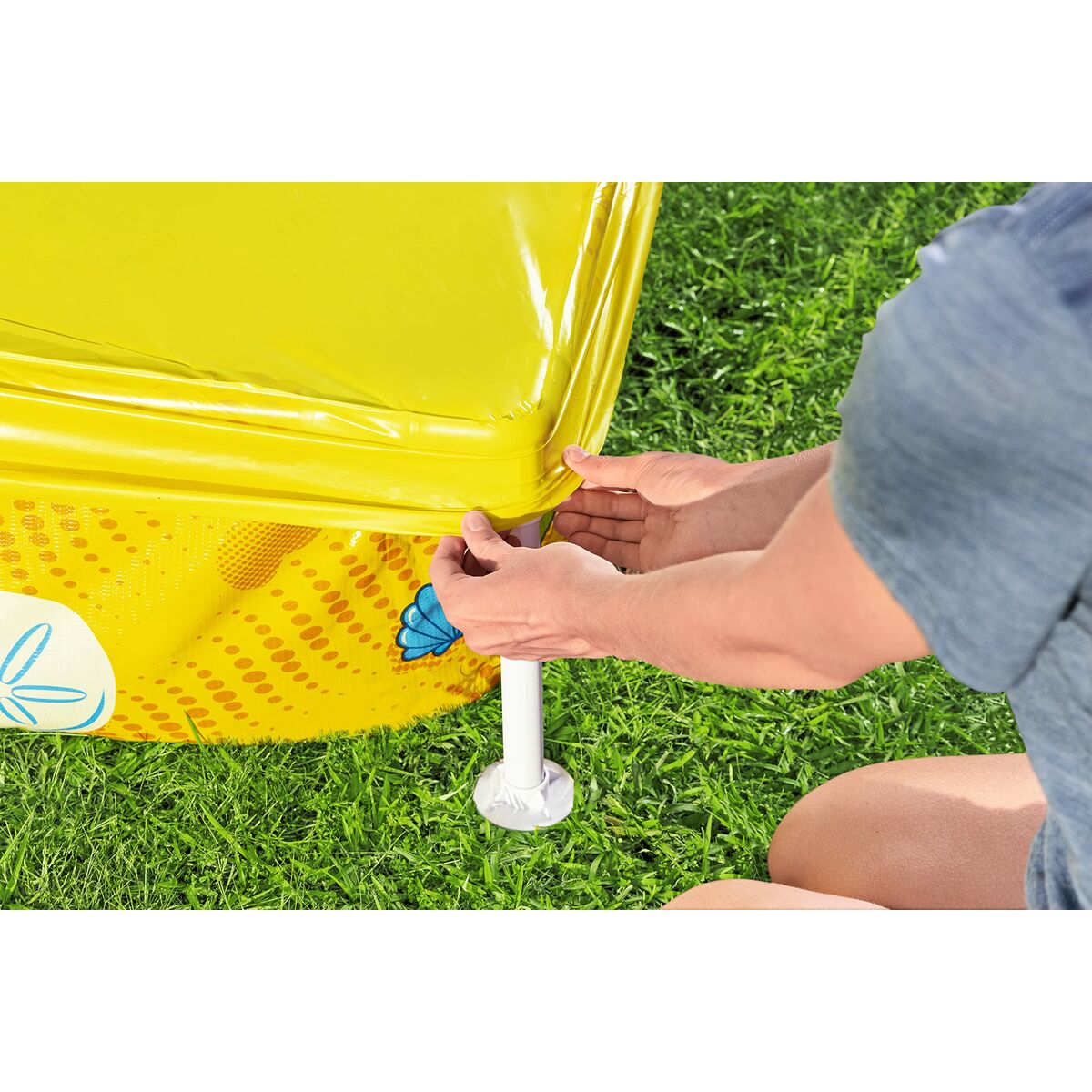 Bestway Stel Barnpool med Sandlåda 213x122x30,5 cm +2 år Trädgård 00561 - 10